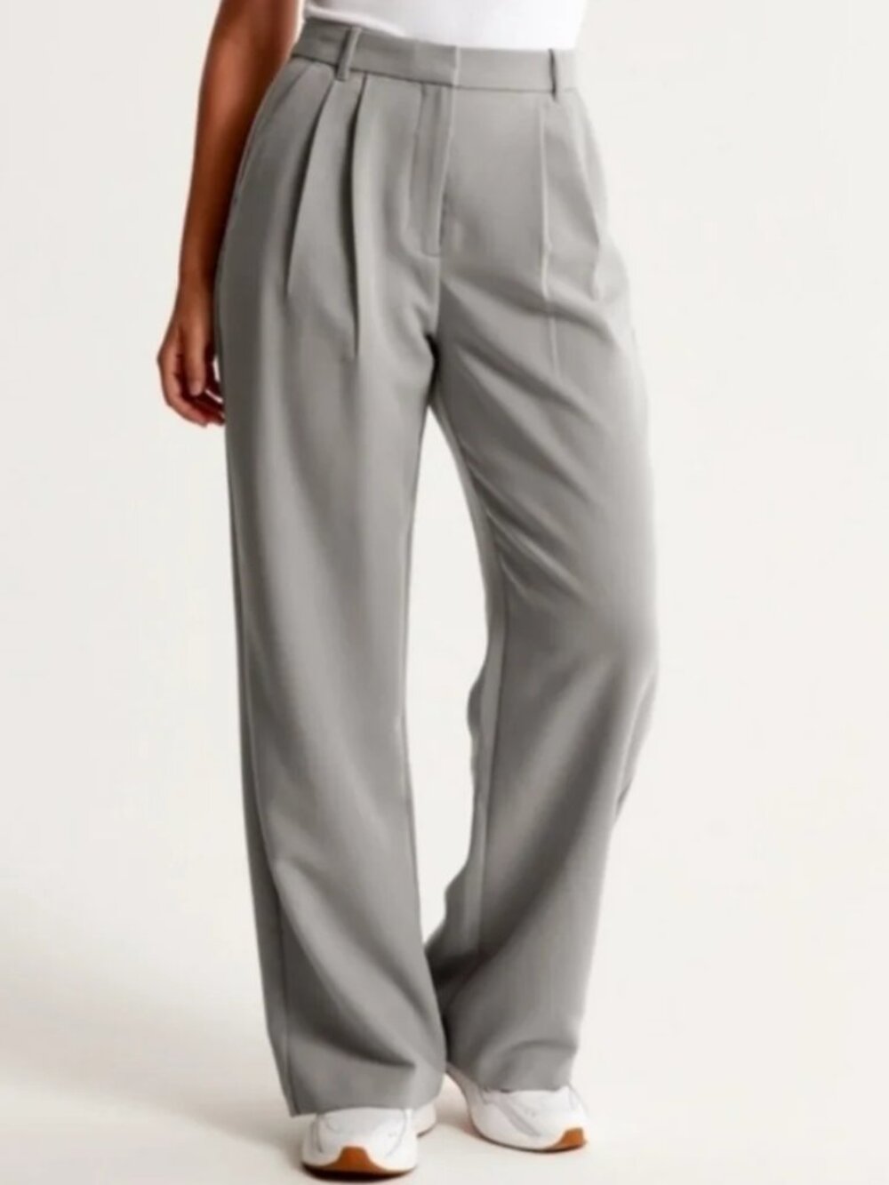 Abercrombie & Fitch Sloane Pants Women's 28 / 6R Curve Love Pleated Wide Leg NWT